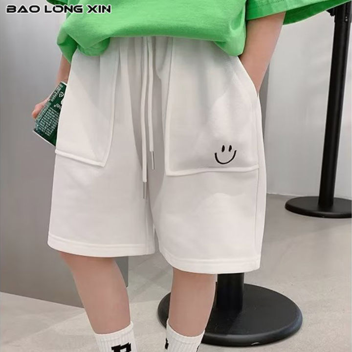 baolongxin-กางเกงขาสั้นสำหรับเด็กผู้ชายและเด็กผู้หญิง-กางเกงห้าส่วนทันสมัยเรียบง่ายกางเกงอเนกประสงค์แฟชั่นสำหรับเด็กขี้เกียจ