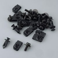 1 Set Car Engine Shield Body Bolt Screw Nut Fender Clip Rivet Black Fit For Nissan 350Z 370Z Infiniti G35 G37 FX35 FX45