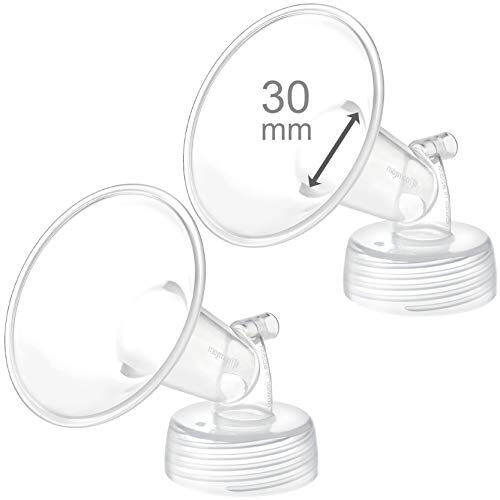 2X 30 mm Flanges, Maymom Wide Neck Pump Parts for Spectra S1/S2 Pumps