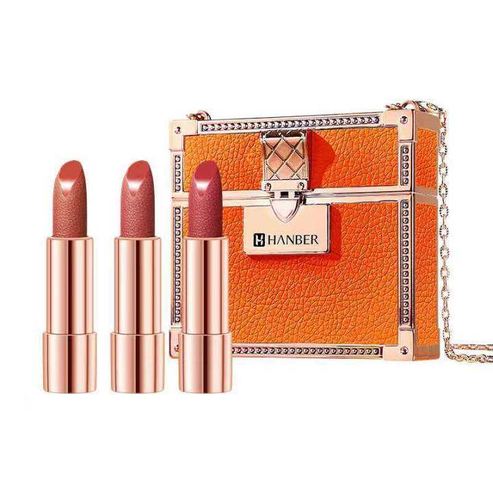 3pc/set Matte Lipstick Makeup Long Lasting Charming Aristocratic Shiny
