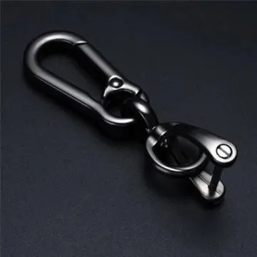 Carabiner Key Chain Clip Snap Hook Keyring Split Ring Fob U / D Horseshoe  Buckle