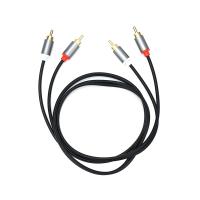 Double Lotus Head Audio Aux Cable 2RCA to 2RCA Amplifier Cable HIFI grade shielded stage speaker Audio TV AV Audio Video Cable