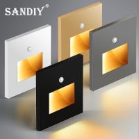 【 YUYANG Lighting 】SANDIY ไฟกลางคืน Led โคมไฟบันไดเซ็นเซอร์ตรวจจับการเคลื่อนไหวโคมไฟติดผนังอัจฉริยะ,ไฟกลางคืนสำหรับตกแต่งห้องโถงห้องครัวห้องนอนตู้เสื้อผ้าในร่ม