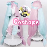 Iono Cosplay Wig 95Cm Long Wig Blue Pink Wig Cosplay Anime Cosplay Wigs Heat Resistant Synthetic Wigs Anime Cosplay Wigs