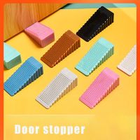 【LZ】 1Pcs Safety Door Stop Block Wedge Doorstops Home Door Handle Stopper Silicone Rear Retainer Anti-collision Stop Office