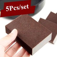 5pcs Sponge Gadgets Carborundum Removing Rust Cleaning Descaling Rub for Cooktop Pot