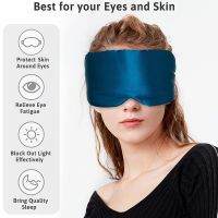 【hot】❍♚ Silk Sleeping Blackout Eyeshade Nap Eyepatch Soft Blindfold