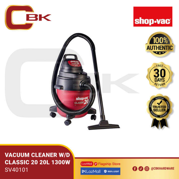 Shopvac Classic 20l Wet And Dry Vacuum Cleaner Sv-401-01 (red Black) Co 