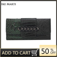 IKE MARTI Luxury Wallets for Women Large Capacity Clutch Bag For Female Purses Card Holder Alligator Crocodile Long Women Wallet