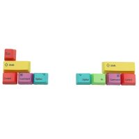 PBT กุญแจหมวกแก็ป Doubleshot CMYK Keyset โปรไฟล์ OEM สำหรับ Cherry/Kailh/Outemu MX SWITCH คีย์บอร์ดเล่นเกมเชิงกล