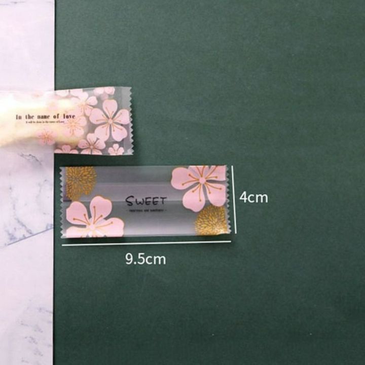 dgthe-พลาสติกบรรจุดอกซากุระองค์ประกอบดอกไม้ทำด้วยมือถุงใส่ลูกอมน้ำตาลตังเมห่อขนมตกแต่งเบเกอรี่