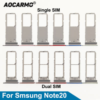 Aocarmo เดี่ยว Dual NANO ซิมการ์ดถาดใส่ MicroSD สำหรับ Samsung Galaxy Note20 หมายเหตุ 20 REPLACEMENT Part-fbgbxgfngfnfnx