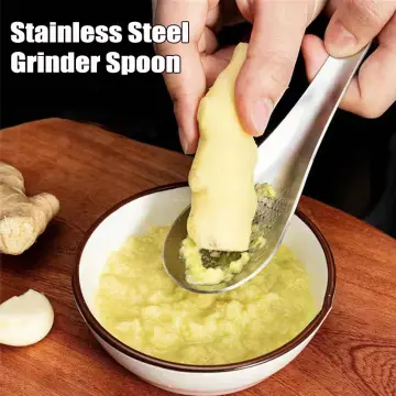 Kitchen Tool Grinder Spoon Stainless Steel Ginger Grater Spoon Grind Wasabi Garlic  Grater - China Kitchen Tools and Kitchen price