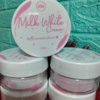 หัวเชื้อนมสด  เอ็มเอ็น มิลค์ ไวท์ ครีม   MN milk White Cream  ผลิตภัณฑ์บำรุงผิวกาย   ขนาด 100 กรัม