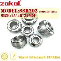 ZOKOL bearing SSB202 Stainless steel Pillow Block Ball Bearing 15x40x22mm