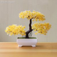 Artificial Bonsai Natural Realistic Plastic Welcoming Pine Bonsai for Wedding Artificial Plants