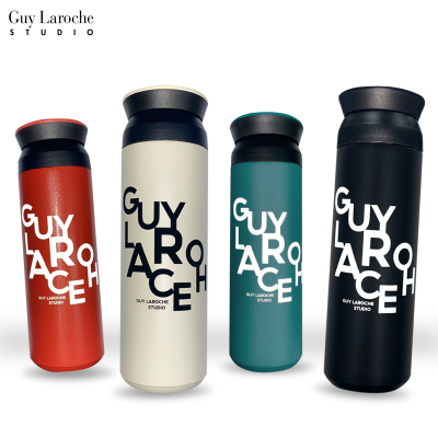 Guy Laroche Studio กระบอกน้ำสแตนเลส  500 ML ลายกราฟฟิค มีให้เลือกถึง 4 สี รุ่น JIB6001