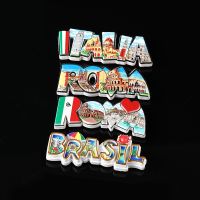 【YF】♀◄۩  Resin Refrigerator Roman Colosseum Souvenir Brasil Fridge  Decoration Accessories