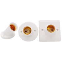 White E27 Led Lighting Screw Lamp Holder E26 Ceiling Bulb Socket Converter LED Saving Light Halogen Lamp Bases 3A 220V