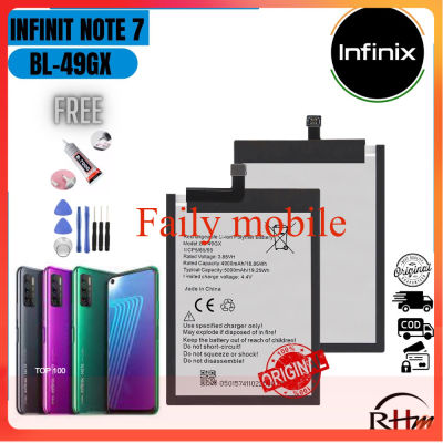 แบตเตอรี่ Infinix Note 7 Note 7 Lite, BL-49GX, เครื่องมือฟรี