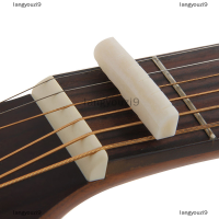 langyouzi9 สายกีตาร์กระดูกกีตาร์สะพานหมุดอานน็อต Ivory Acoustic Guitar Bridge PIN cattle LP tailpiece mantres