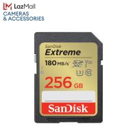 SanDisk Extreme SDXC, SDXVV 256GB, V30, U3, C10, UHS-I, 180MB/s R, 130MB/s W, 4x6, Lifetime Limited ( SDSDXVV-256G-GNCIN ) ( เมมโมรี่การ์ด เอสดีการ์ด )