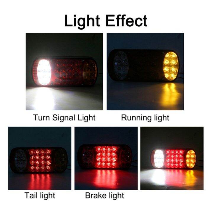 12v-32-led-car-truck-tail-light-rear-stop-brake-lights-signal-indicator-taillight-for-trailer-truck-lorry-van-ute