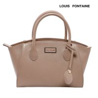 LOUIS FONTAINE กระเป๋าถือพร้อมสายสะพายยาว รุ่น KELLY - ( สีเบจ )