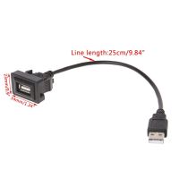 สาย USB อะแดปเตอร์ตัวชาร์จสายเคเบิลพอร์ต USB AUX 12-24V สำหรับ85DF โตโยต้า Vios/โคโรลล่า