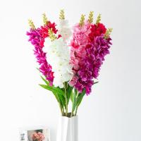 【DT】 hot  1 Branch Simulation Hyacinth Flower No Watering Artificial Fake Poisonweed Faux Silk Flower Decoration Home Wedding Decor