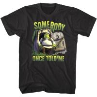 Shrek ใครบางคนเคยบอก Mens T เสื้อไขมัน Ogre ภาพยนตร์การ์ตูน Myers Monster