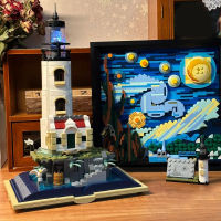 13015 Creative Expert Ideas Lighthouse With Light Decoration Moc Building Blocks Bricks Model Christmas Gifts Boys Toys 1016PCS