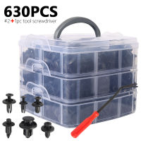 630pcsbox Universal Car Clips with Removal Tools Mixed Vehicle Body Plastic Push Pin Rivet Fasteners Trim Clip Moulding Clips