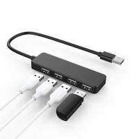 ใหม่ 4 พอร์ต USB 2.0 HUB รุ่นไมโครความเร็วสูงพอร์ตศูนย์กลางสำหรับ MacBook แล็ปท็อปคอมพิวเตอร์แท็บเล็ต