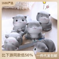 Baby Story Meow Nika เดสก์ท็อปของตกแต่งสร้างสรรค์งานฝีมือเรซินตกแต่งตุ๊กตาแมวการ์ตูนน่ารัก