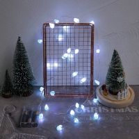 LED Fairy String Lights Natural Crystal Stone Garland Lighting Lamp Battery/USB Operated Holiday Wedding Light