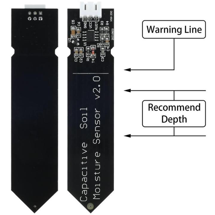 โมดูลตรวจจับความชื้นต้านทานการกัดกร่อนเซ็นเซอร์ความชื้นในดินแบบ-capacitive-เครื่องทดสอบดินรดน้ำต้นไม้เซ็นเซอร์ความชื้นในดินเครื่องทดสอบดินอิเล็กทรอนิกส์