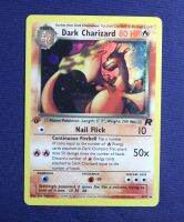 OuYunTingM ชุดการ์ด1St Pokémon ชุดฐานแฟลชการ์ดฟอยล์ Dark Charizard Alakazam Venusaur Mewtwo เกมคลาสสิคที่เก็บทีมร็อคเก็ต