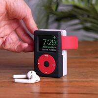 ↂ For Apple Watch 8 7 SE 6 5 4 Bracket Retro MP3 Player Silicone Cartoon Charging Desktop Stand Holder Dock Clock for Watch 3 2 1