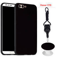 เคสซิลิโคนนุ่มสำหรับ Huawei Honor V10 (สีดำ)