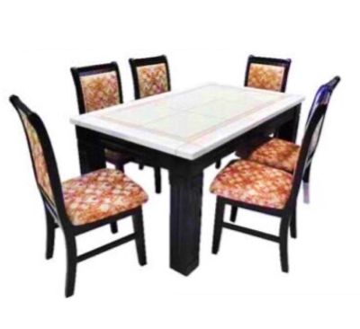 ชุดโต๊ะอาหาร STAR 80 Cm // MODEL : DK-669-M6-B ดีไซน์สวยหรู สไตล์เกาหลี โต๊ะหน้าหินอ่อน 6 ที่นั่ง สินค้ายอดนิยมขายดี แข็งแรงทนทาน ขนาด 90x150x76 Cm