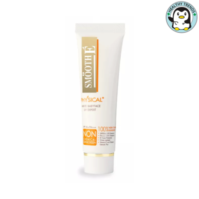 Smooth E Physical Sunscreen SPF50+ สมูทอีกันแดด( สีขาว )ขนาด15 กรัม [HHTT]