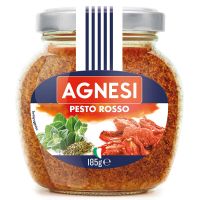 [Mega Sale] Free delivery จัดส่งฟรี  Agnesi Red Pesto Sauce 185g. Cash on delivery เก็บเงินปลายทาง