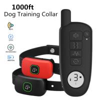 ZZOOI 1000ft Waterproof Dog Training Collar Dog Trainer Rechargeable Dog Shock Collar Extra Wide Remote Range Electric Collar