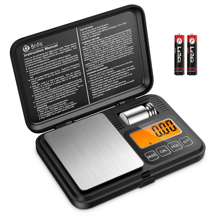 Brifit Digital Mini Scale, 200g 0.01g Upgraded Pocket Scale with 50g