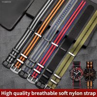 ☒✙ Breathable Soft Nylon Watchband for Omega 300 Ghost Party 007 Longines Conquest Seiko Casio Mido 20 22mm Male Watch Strap