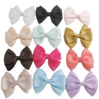 10Pcs Grosgrain Ribbon Bows 7CM DIY Headwear Bowtie DIY Decorative Clothes Accessories Gift Wrapping  Bags