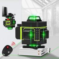 12 Lines เลเซอร์ระดับ เครื่องวัดระดับเลเซอ เลเซอร์ เลเซอร์วัดระดับ 4D Laser Level green line Self-Leveling 360 Horizontal And Vertical Super Powerful Laser level green Beam laser level ระดับเลเ