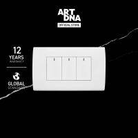 ART DNA รุ่น A83 ชุดสวิตซ์ LED 2 ทาง ไซส์ S สีขาว ปลั๊กไฟโมเดิร์น ปลั๊กไฟสวยๆ สวิทซ์ สวยๆ switch design