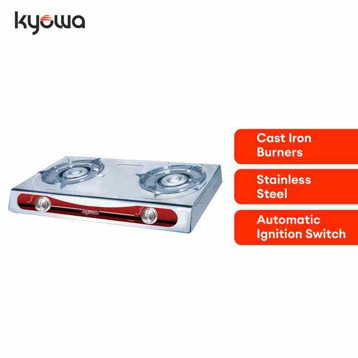 Kyowa Double Burner Stainless Steel Gas Stove KW3500 Lazada PH